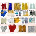 14&#39;&#39;high Quality Kuh Split Leder Schweißen Handschuhe mit Kevlar Stitching und Socket Futter, Leder Arbeitshandschuhe Hersteller, Schweißensicherheit Handschuhe für Schweißer